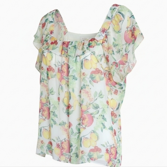 4x1 Boho Bundle Tops, Lucky Brand Multicolor Floral Blouse, See Description - Picture 3 of 16